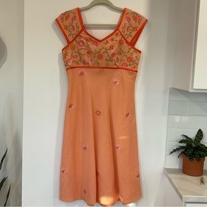 Vintage, embroidered dress from 70s/80s (?)dress.